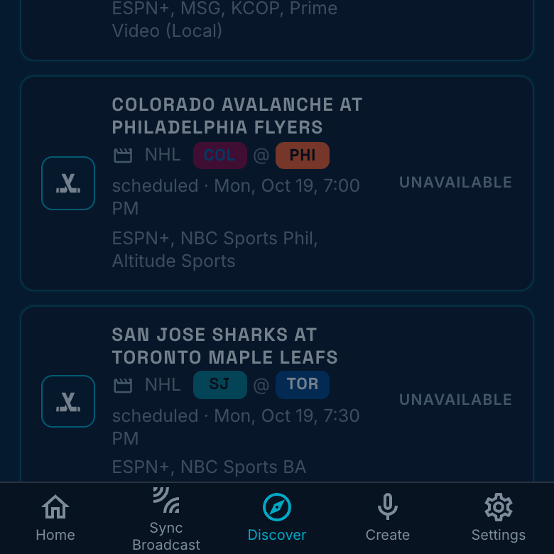 Fansmit sports matchups