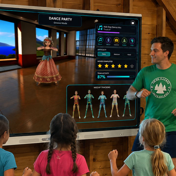 Home dance experience on TV