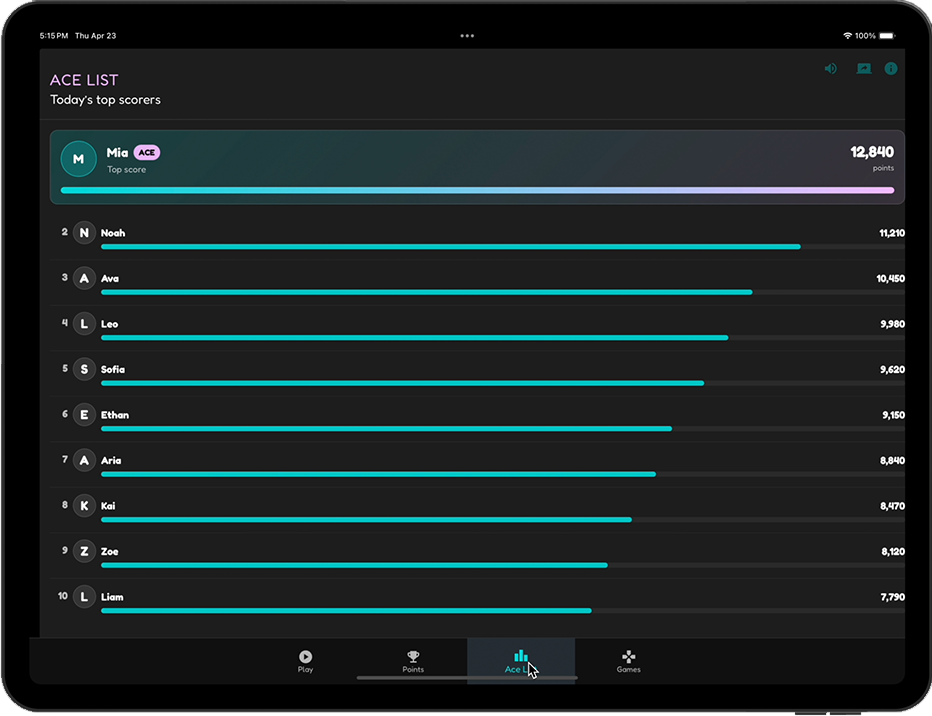 BounceKids on iPad